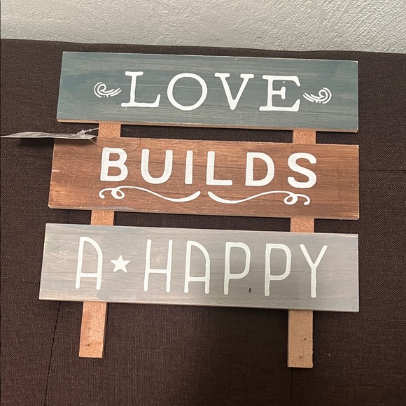 Other - #1095+ Rustic Love Builds a Happy Home Wall Sign “12X12”